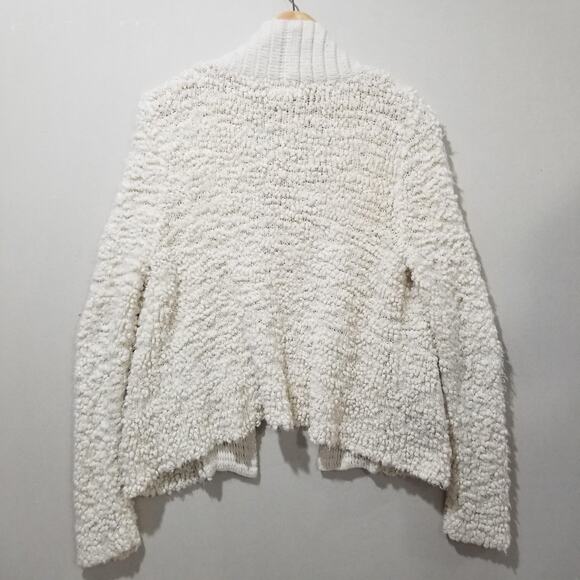 Anthropologie Sleeping on Snow Sweater Open Cardigan Small Popcorn Lodge Cloud - Picture 2 of 10